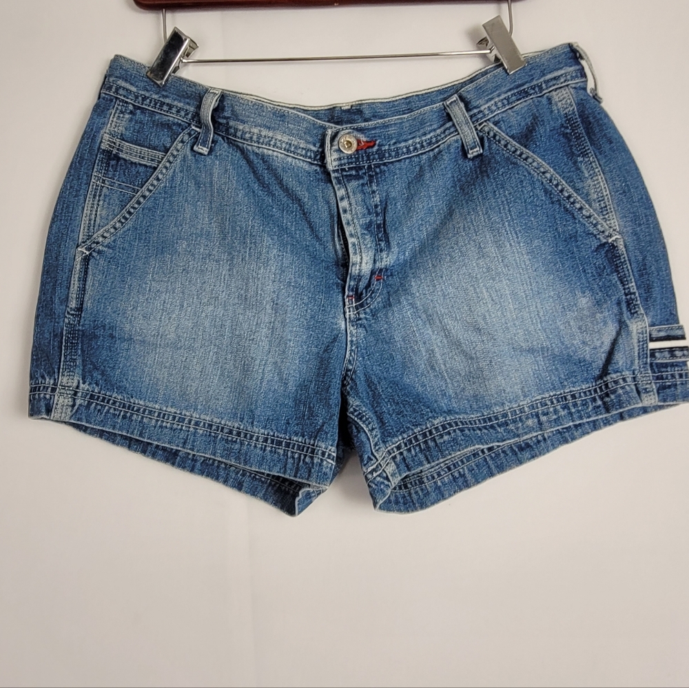 Vintage 90s Tommy Hilfiger Spellout Carge Jeans Size 13 - Picture 16 of 16